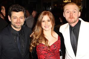 Isla Fisher Burke and Hare world premiere in London on October 25, 2010