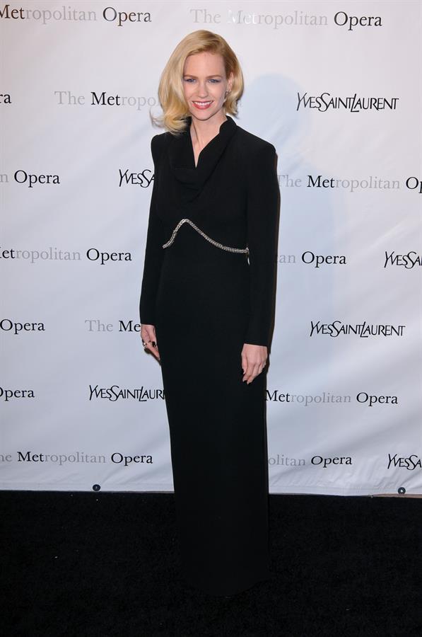 January Jones Metropolitan Opera Gala Premiere of Manon in New York on March 26, 2012 