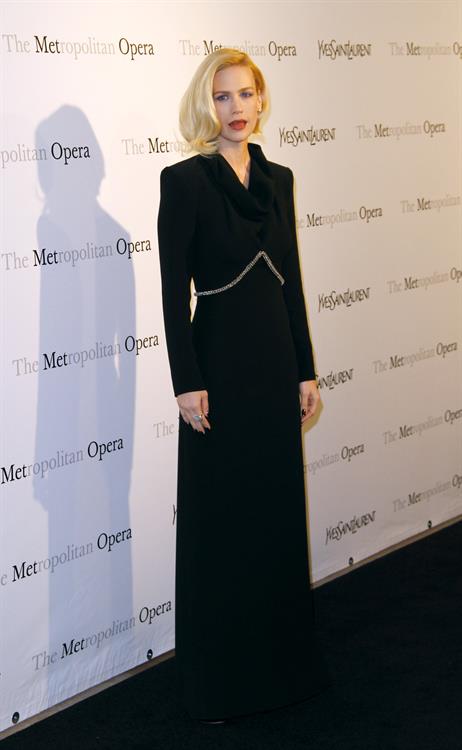 January Jones Metropolitan Opera Gala Premiere of Manon in New York on March 26, 2012 