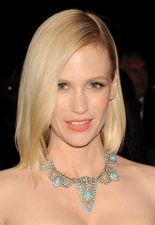 January Jones attends the Metropolitan Museum of Arts Costume Institute Gala on May 7, 2012