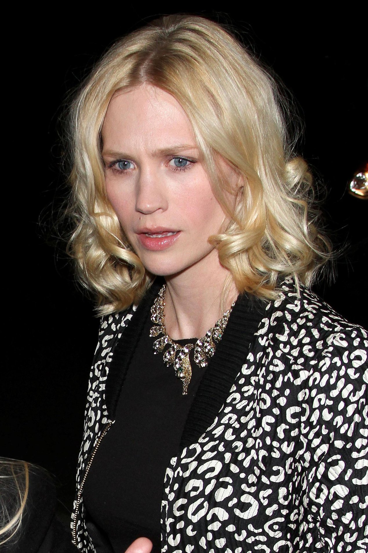 January Jones 33rd birthday at Fogo de Chao in Los Angeles on January 5, 2012