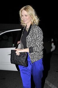 January Jones 33rd birthday at Fogo de Chao in Los Angeles on January 5, 2012