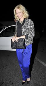 January Jones 33rd birthday at Fogo de Chao in Los Angeles on January 5, 2012