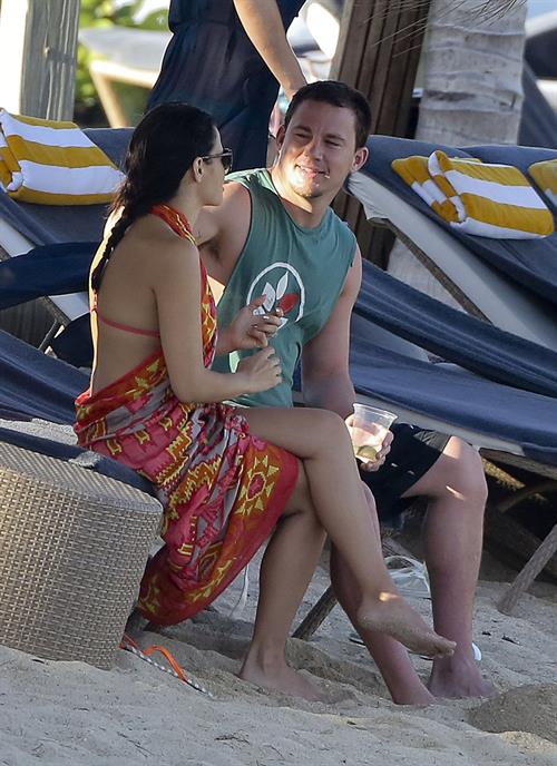 Jenna Dewan-Tatum - at the beach in St Barts 12/31/12  