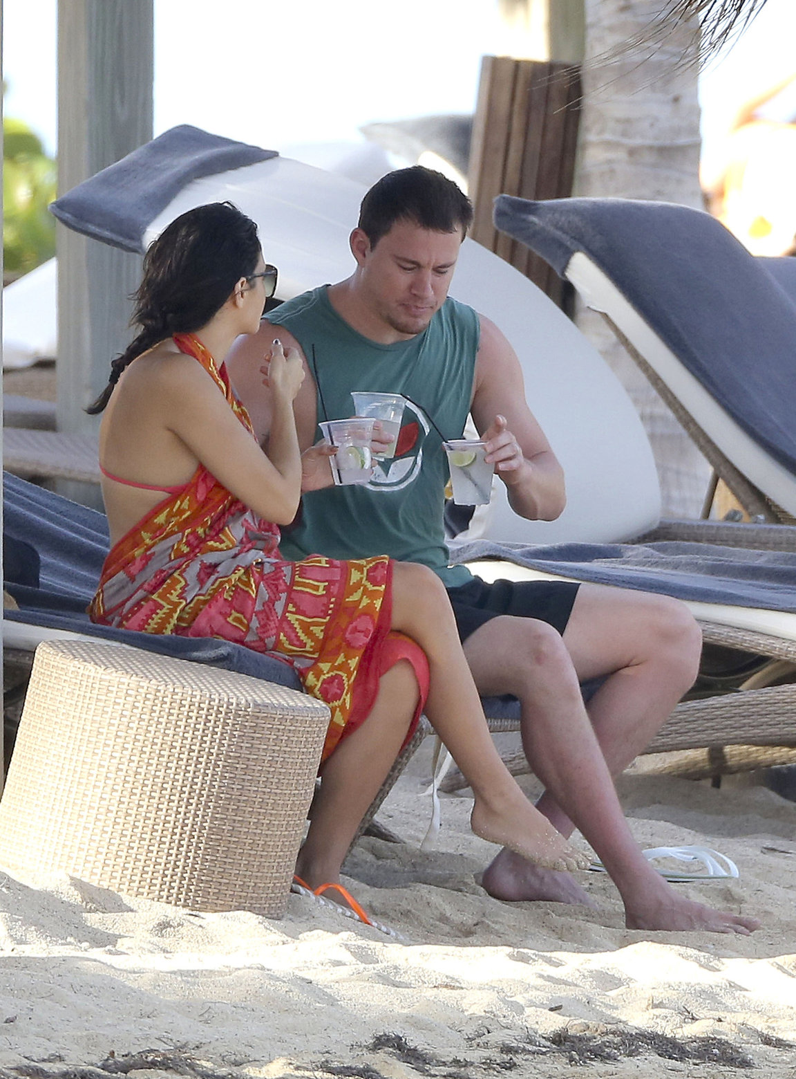 Jenna Dewan-Tatum - at the beach in St Barts 12/31/12  