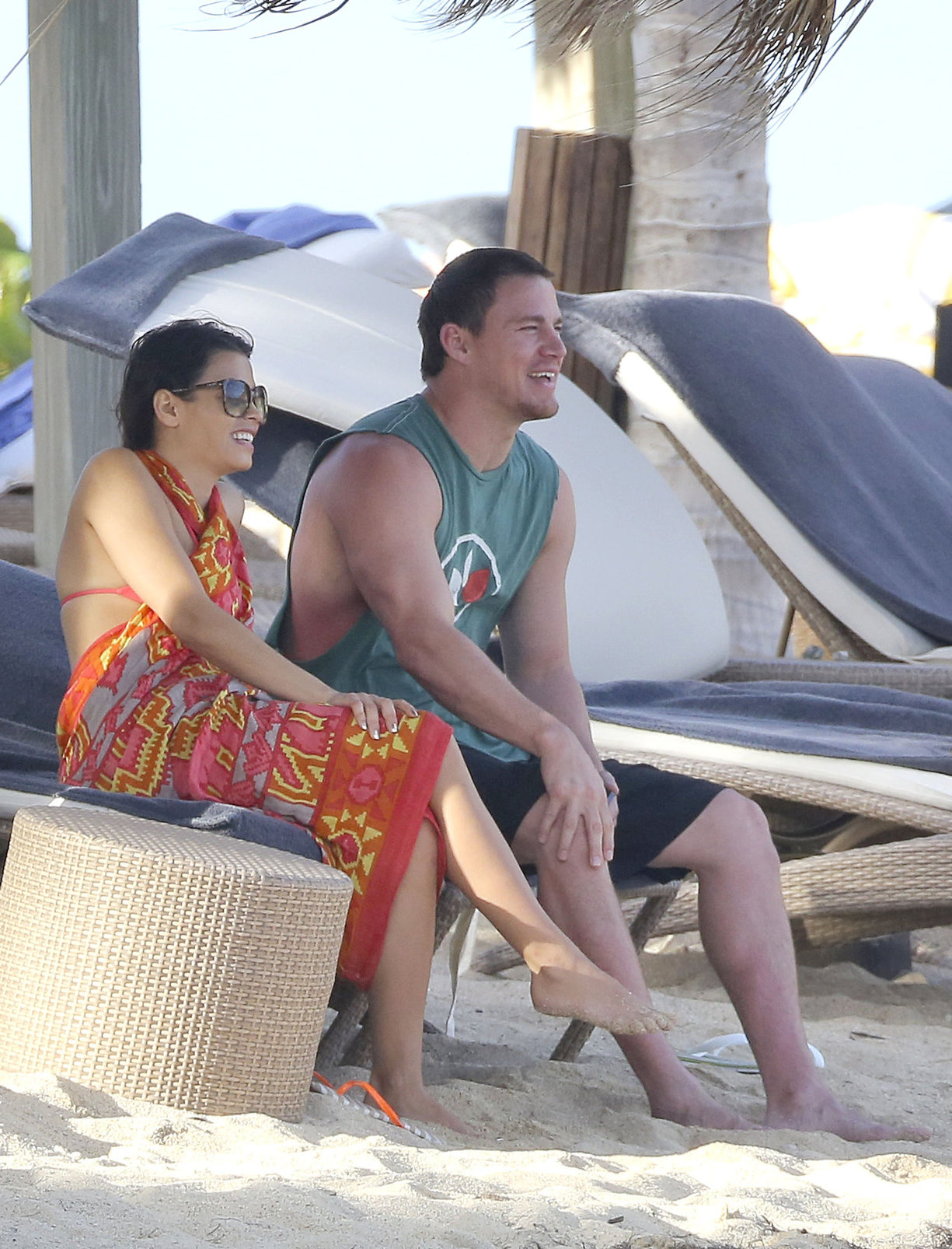 Jenna Dewan-Tatum - at the beach in St Barts 12/31/12  