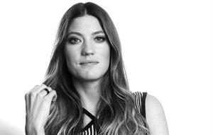 Jennifer Carpenter posing for Carlo Allegri portraits in New York City - October 26, 2012 