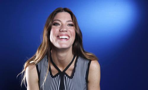 Jennifer Carpenter posing for Carlo Allegri portraits in New York City - October 26, 2012 