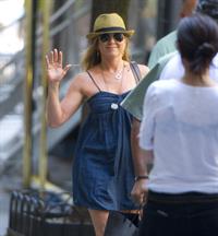 Jennifer Aniston On the set of 'Sqirrels to the Nuts' in NYC 16.07.13 