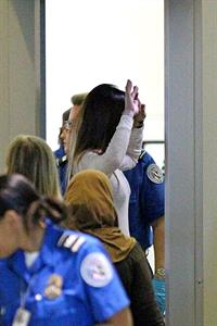 Jennifer Carpenter arrives at LAX to catch a flight out of town - January 21, 2013 