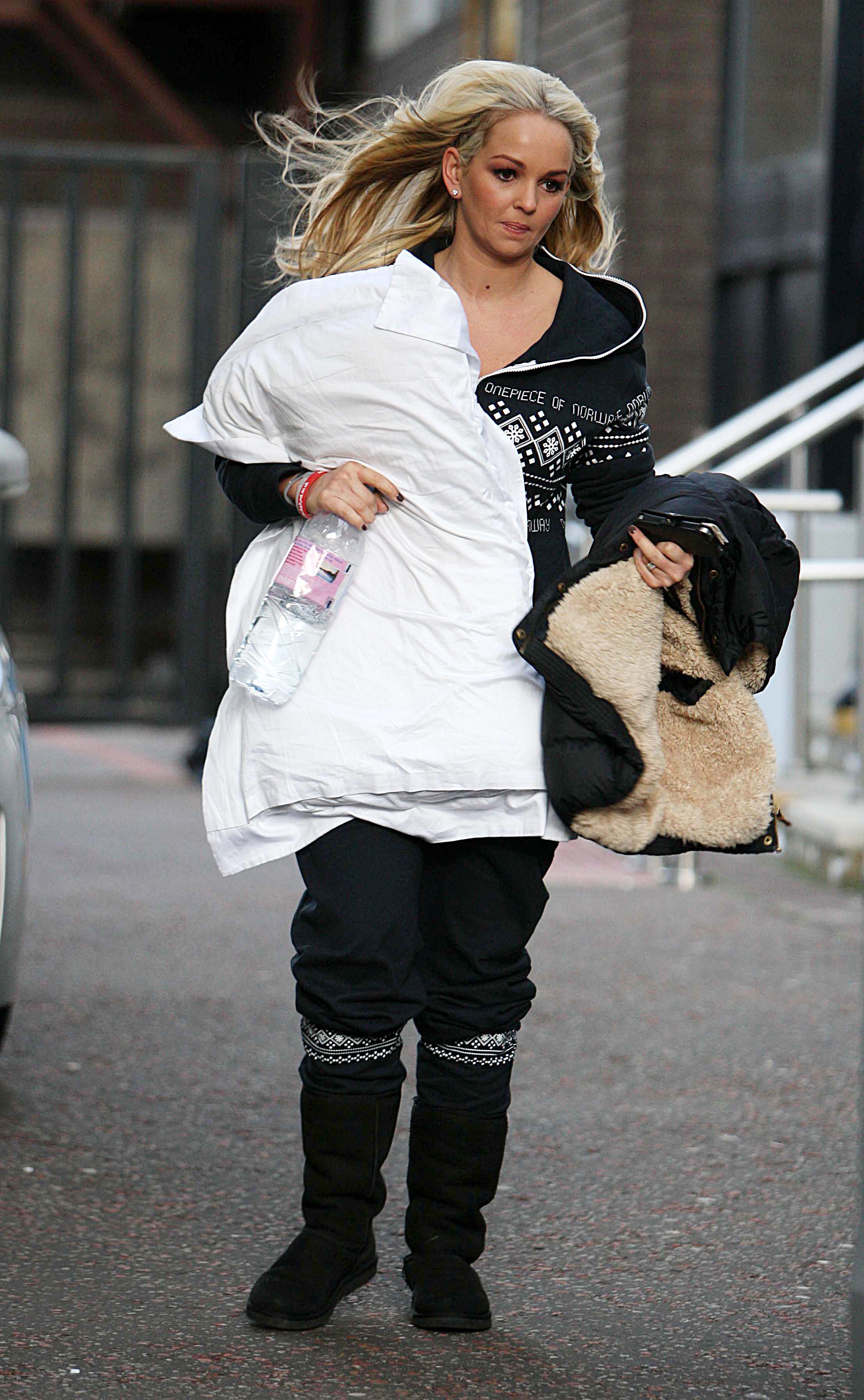 Jennifer Ellison ITV studios in London on January 4, 2011
