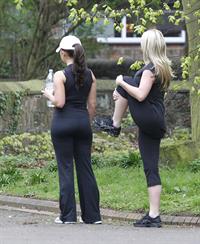 Jennifer Ellison working out in Liverpool April 14, 2011 