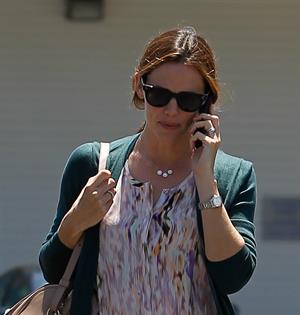 Jennifer Garner seen chatting away on her cellphone in Brentwood 