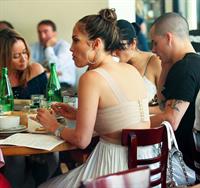 Jennifer Lopez dinner at Bubbys in New York City on July 24, 2012