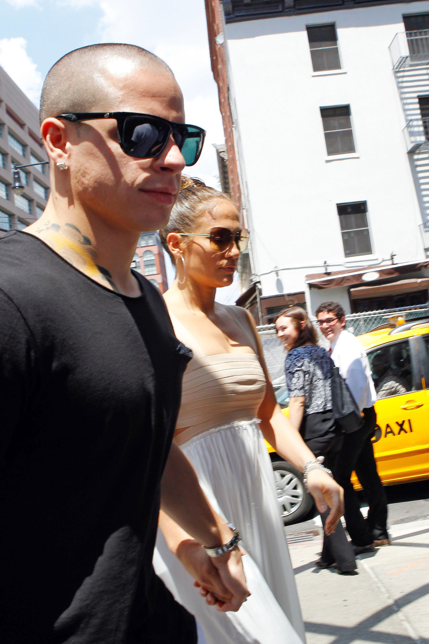 Jennifer Lopez dinner at Bubbys in New York City on July 24, 2012