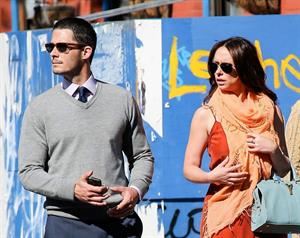 Jennifer Love Hewitt and Brian Hallisy attended a wedding together for one of Jen's friends April 27, 2013 