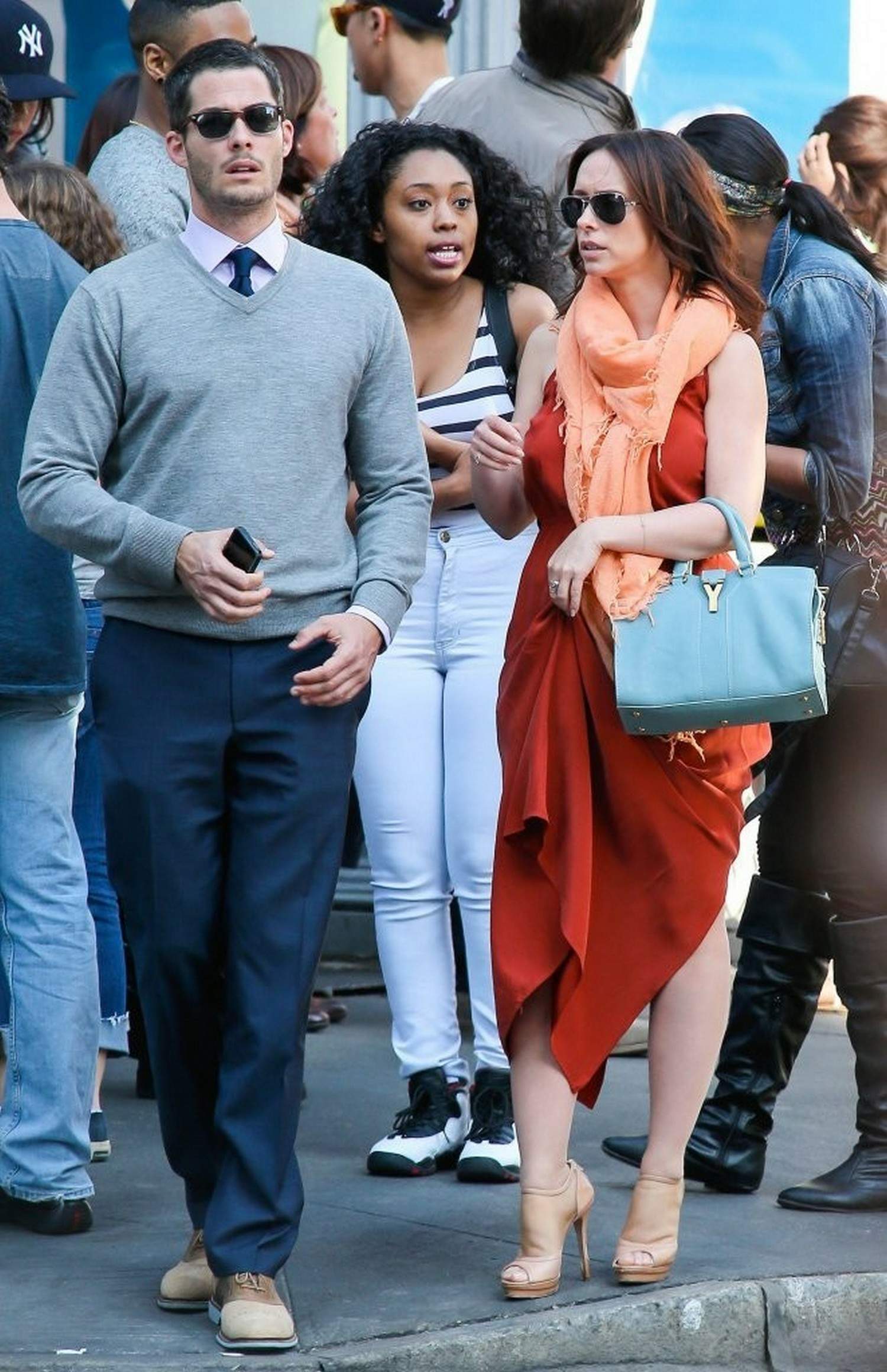 Jennifer Love Hewitt Pictures Jennifer Love Hewitt and Brian Hallisy attended a wedding together for one of Jen's friends April 27, 2013