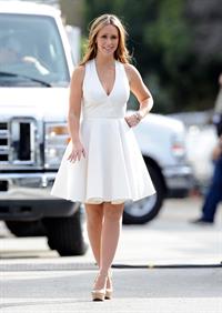 Jennifer Love Hewitt Seen on the set of The Client List in LA on January 2, 2013