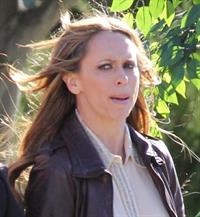 Jennifer Love Hewitt filming The Client List and really getting into character in between takes. January 10, 2013 