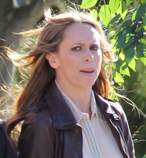 Jennifer Love Hewitt filming The Client List and really getting into character in between takes. January 10, 2013 