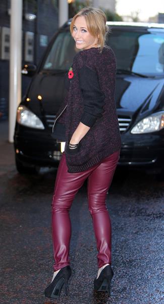 Jenny Frost ITV studios in London - November 1, 2012 