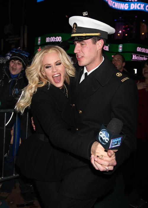 Jenny McCarthy New Year's Eve 2013 at Times Square in NYC 12/31/12 