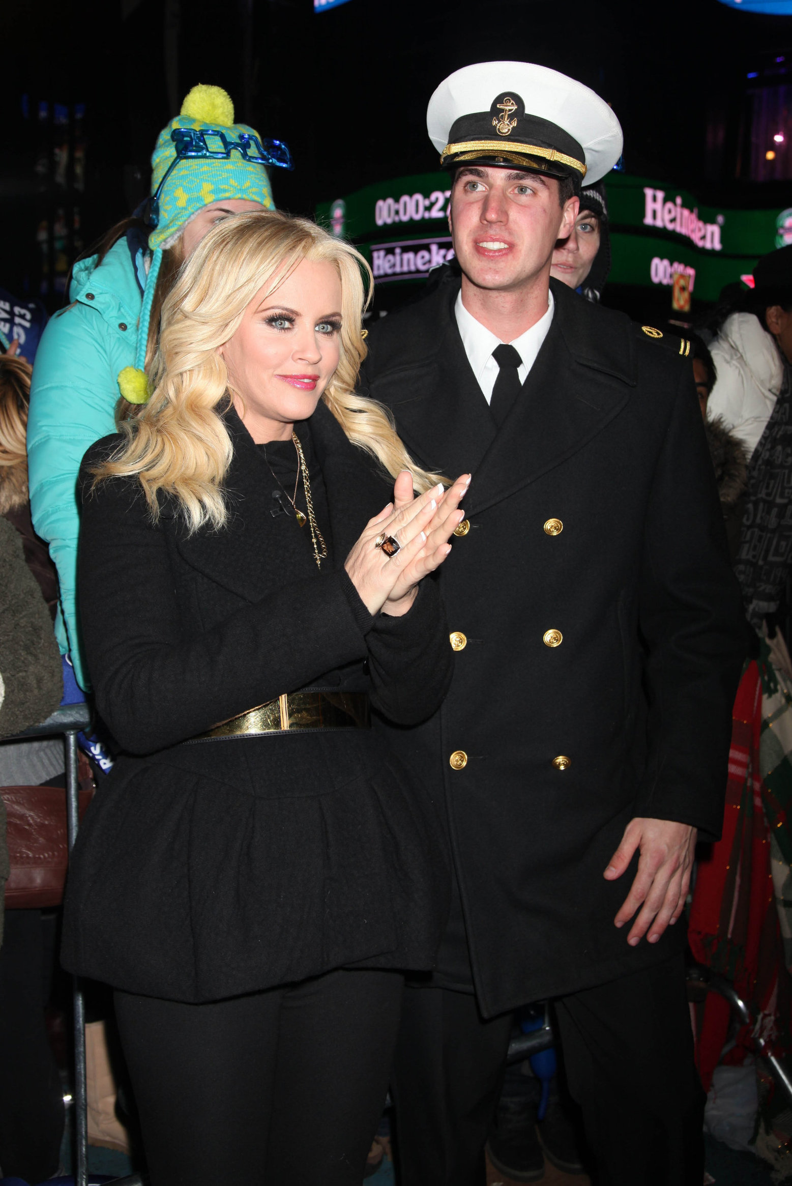 Jenny McCarthy New Year's Eve 2013 at Times Square in NYC 12/31/12 