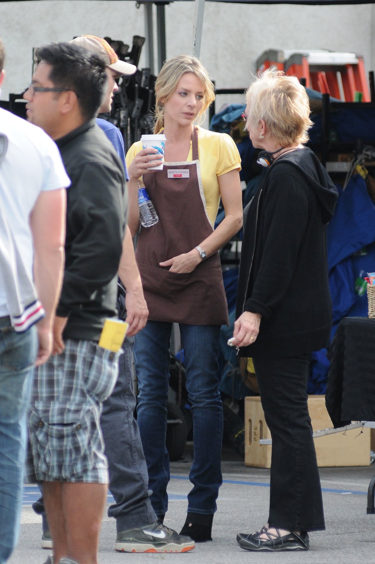 Jessalyn Gilsig on  Glee  set in L.A. - March 30, 2010  