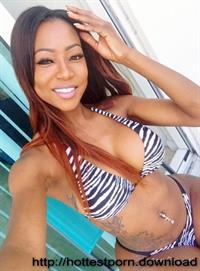 Anonymous in a bikini taking a selfie