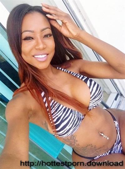 Anonymous in a bikini taking a selfie