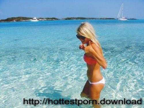 Anonymous in a bikini