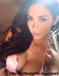 Anonymous in a bikini taking a selfie