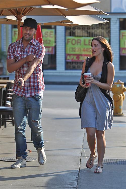 Jessica Lowndes leaving Toast restaurant November 9 2010 