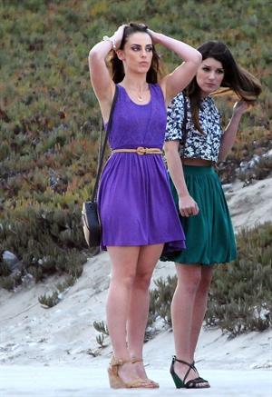Jessica Lowndes - On the set of 90210 in Manhattan Beach - August 24 2012
