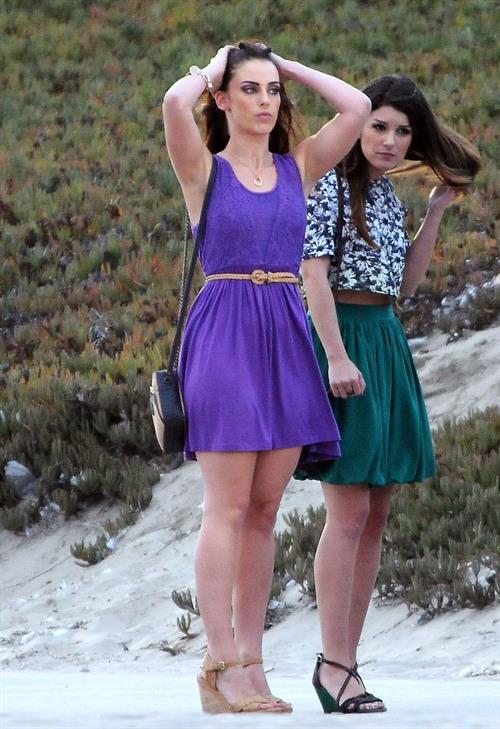 Jessica Lowndes - On the set of 90210 in Manhattan Beach - August 24 2012