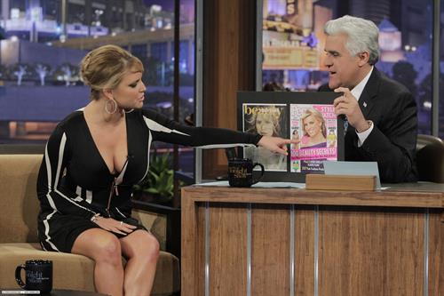 Jessica Simpson on The Tonight Show with Jay Leno on April 27, 2010 