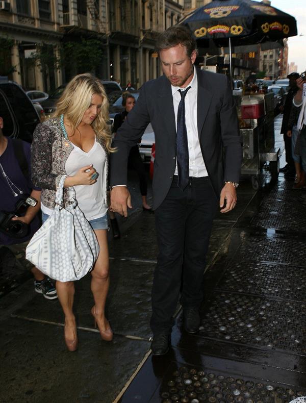 Jessica Simpson out with boyfriend in New York on May 21, 2011 