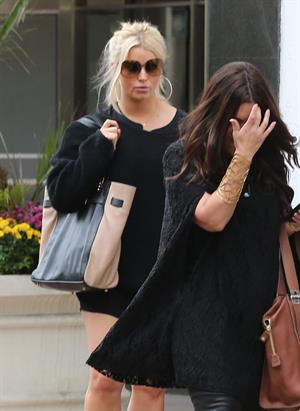 Jessica Simpson Outside Saks Fifth Avenue with a friend in Beverly Hills (October 20, 2012) 