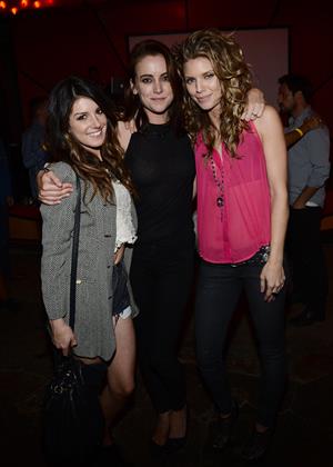 Jessica Stroup 90210 Celebrates 100th Episode At Pink Taco Sunset Strip in LA (Sep 28, 2012) 