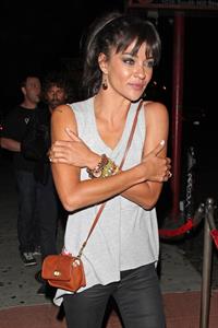 Jessica Szohr arriving to the Mayan Theater in Los Angeles, August 14, 2012