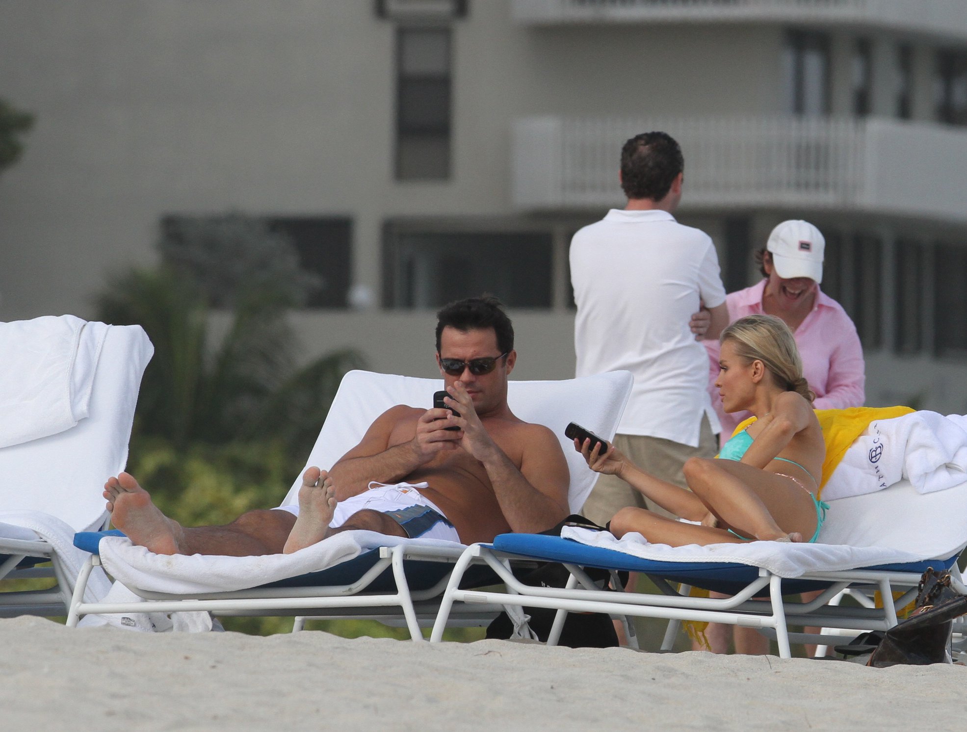 Joanna Krupa bikini candids on the beach in Miami 1/1/13 