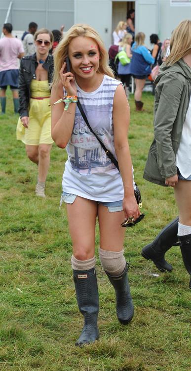 Jorgie Porter - at V Festival - August 18, 2012
