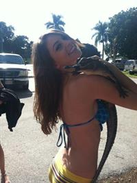 Amber Sym in a bikini