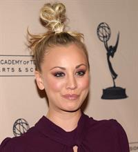 Kaley Cuoco attending the Academy of Television Arts Sciences at Leonard H Goldenson Theatre on February 18, 2010 
