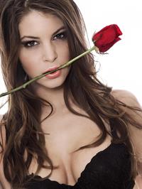 Amber Sym in lingerie