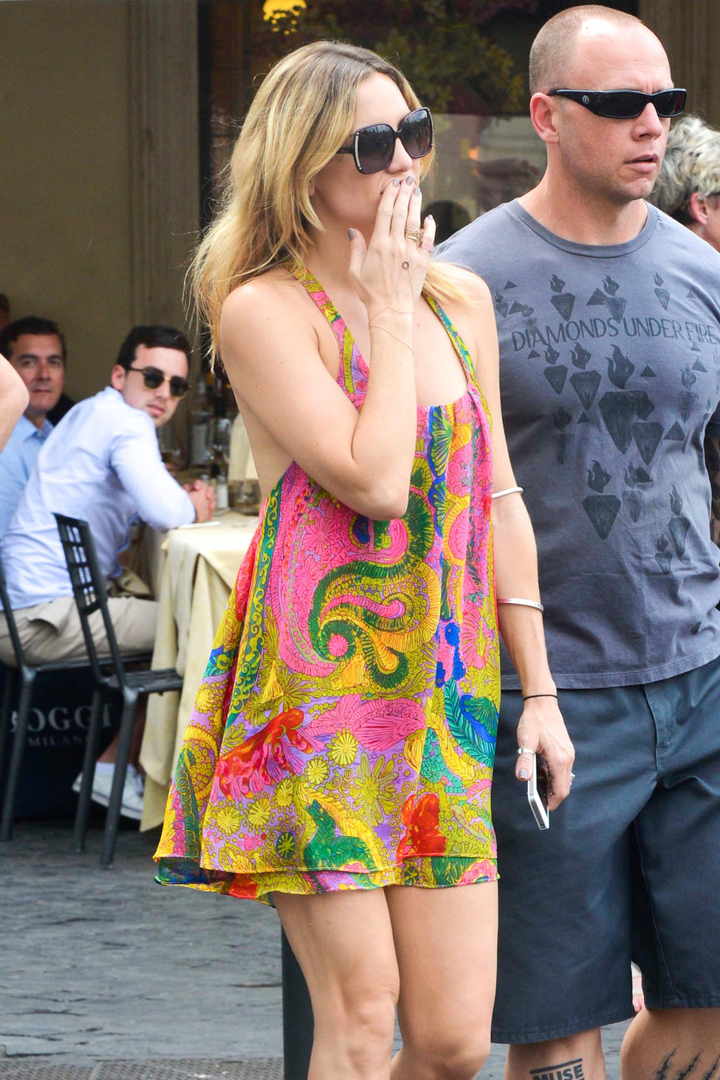 Kate Hudson Sightseeing tour & lunch at Dal Bolognese, Rome, on June 7, 2013