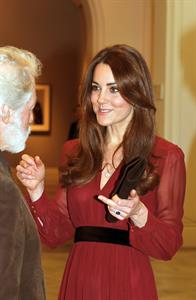 Kate Middleton Visits National Portraits Gallery in London on January 11, 2013