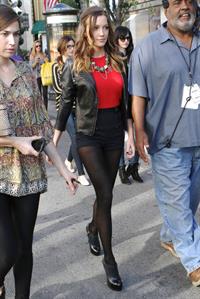 Katie Cassidy Visits  Extra  at The Grove in Los Angeles (November 13, 2012) 