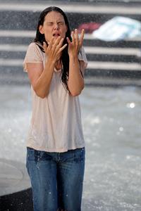 Katie Holmes Films  Mania Days  in Washington Square Park (May 21, 2013) 