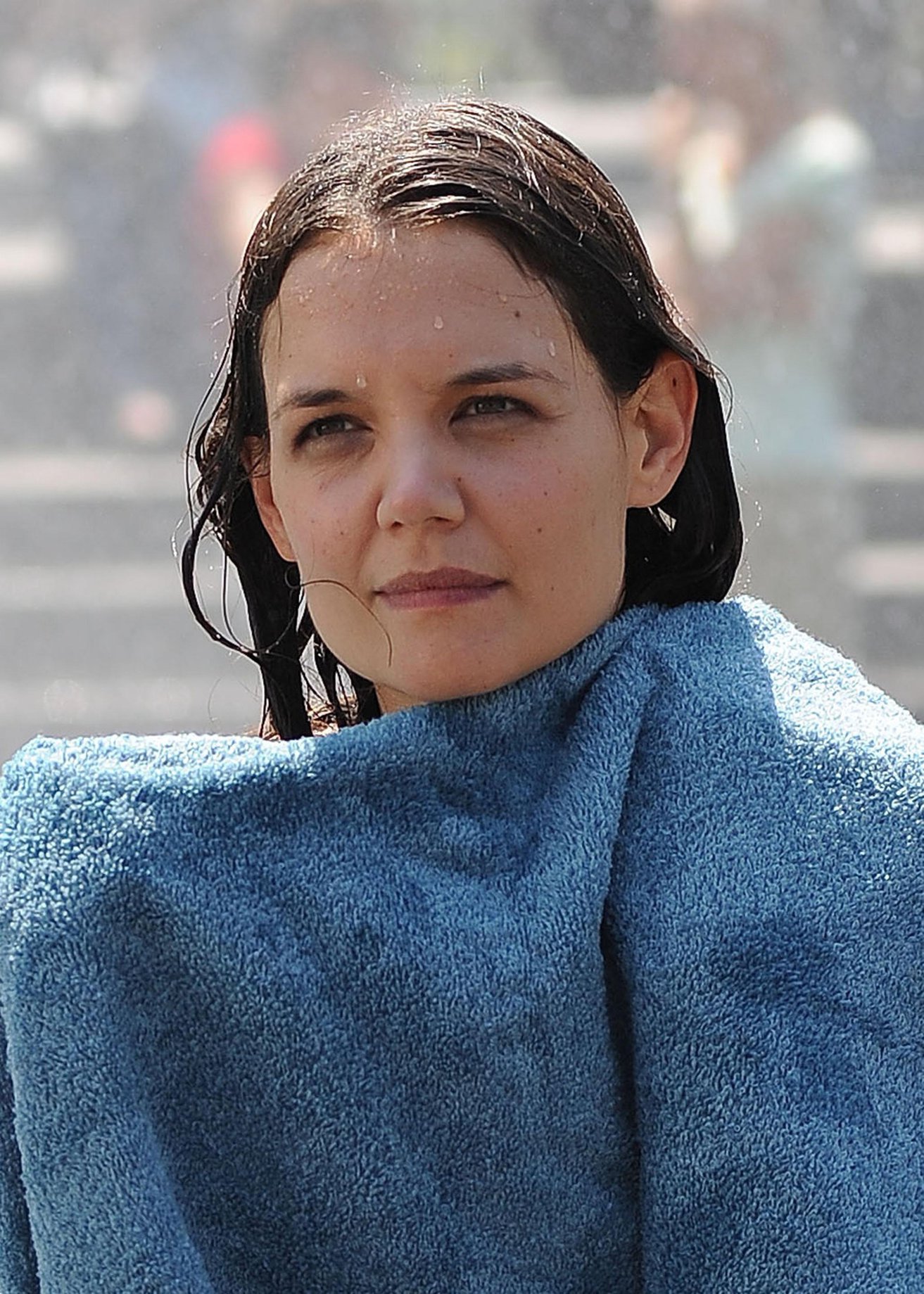 Katie Holmes Films  Mania Days  in Washington Square Park (May 21, 2013) 